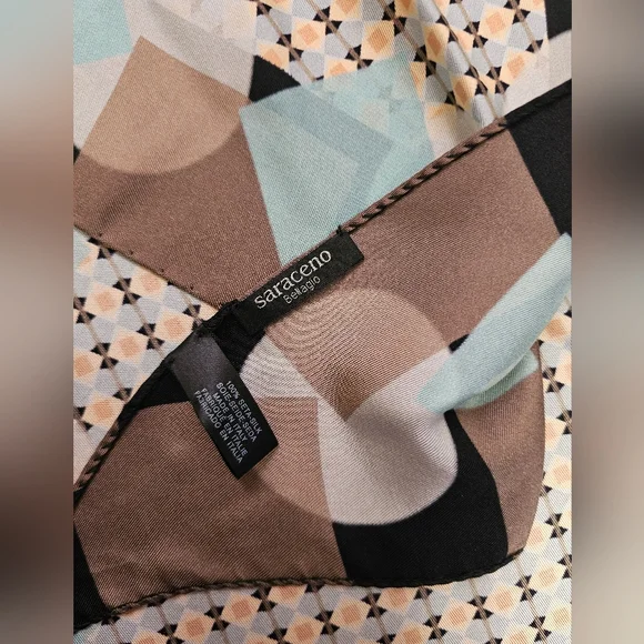 Saracene Bellagio Silk Scarf - Picture 3 of 6